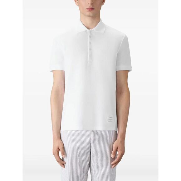 Thom Browne Men Classic Piqué 4-Bar Polo
